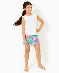 Lilly Pulitzer Girls Mini Braxton Tank Resort White | Girl Tops & Bottoms