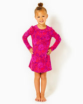 Lilly Pulitzer Girls Mini Jansen Dress Amaryllis Red Secret Hideaway | Girl Dresses & Rompers