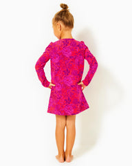 Lilly Pulitzer Girls Mini Jansen Dress Amaryllis Red Secret Hideaway | Girl Dresses & Rompers