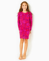 Lilly Pulitzer Girls Mini Jansen Dress Amaryllis Red Secret Hideaway | Girl Dresses & Rompers