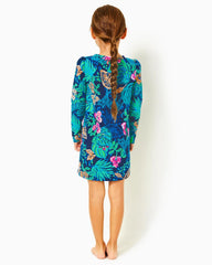 Lilly Pulitzer Girls Mini Jansen Dress Low Tide Navy Life Of The Party | Girl Dresses & Rompers