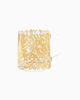 Lilly Pulitzer Glass Mug Gold Metallic Calypso Coast | Women Tabletop