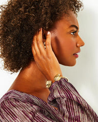 Lilly Pulitzer Heart And Solstice Bracelet Gold Metallic | Women Jewelry