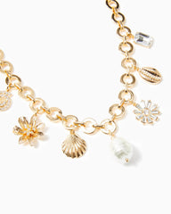 Lilly Pulitzer In The Wild Flower Necklace Gold Metallic | Women Jewelry