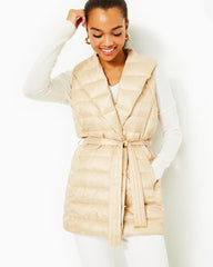 Lilly Pulitzer Islande Puffer Vest Sand Bar | Women Tops