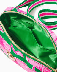 Lilly Pulitzer Jeanie Belt Bag Kelly Green Hibis Kiss | Women Bags