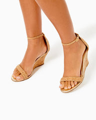 Lilly Pulitzer Jenna Wedge Natural | Women Shoes