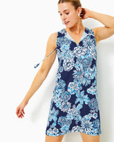 Lilly Pulitzer Johana Cover-Up Low Tide Navy Bouquet All Day | Women Cover-Ups