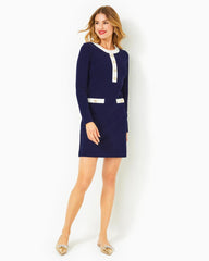 Lilly Pulitzer Kennedy Shift Dress True Navy | Women Shift Dresses