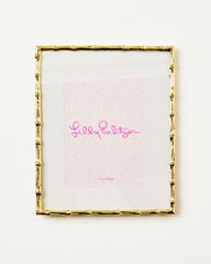 Lilly Pulitzer Large Bamboo Frame Sea Crystals | Women Home Decor