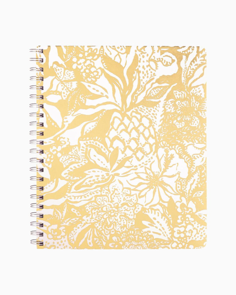 Lilly Pulitzer Large Notebook Gold Metallic Safari Sangria | Women Agendas & Planners