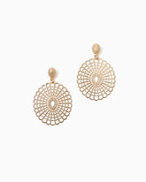 Lilly Pulitzer Lilly Lace Statement Earrings Gold Metal | Women Jewelry