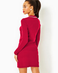 Lilly Pulitzer Lizona Sweater Poinsettia Red | Women Tops