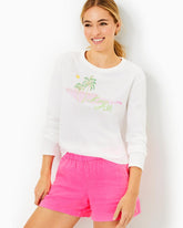 Lilly Pulitzer Luxletic Rally Cotton Tee Resort White Love All Graphic | Women Tops