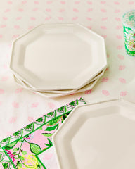Lilly Pulitzer Melamine Dinner Plate Set Resort White | Women Home Decor