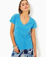 Lilly Pulitzer Meredith Tee Lunar Blue | Women Tops