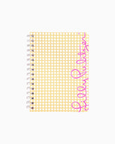 Lilly Pulitzer Mini Notebook Gold Metallic Caning | Women Agendas & Planners