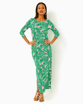 Lilly Pulitzer Morgann Maxi Dress Conch Shell Pink Lets Go Bananas | Women Straight Dresses