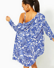 Lilly Pulitzer Natalie Shirtdress Cover-Up Deeper Coconut Ride With Me | Women Cover-Ups