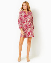 Lilly Pulitzer Olivine A-Line Dress Poinsettia Red Island Vibes | Women A-Line/Easy Dresses