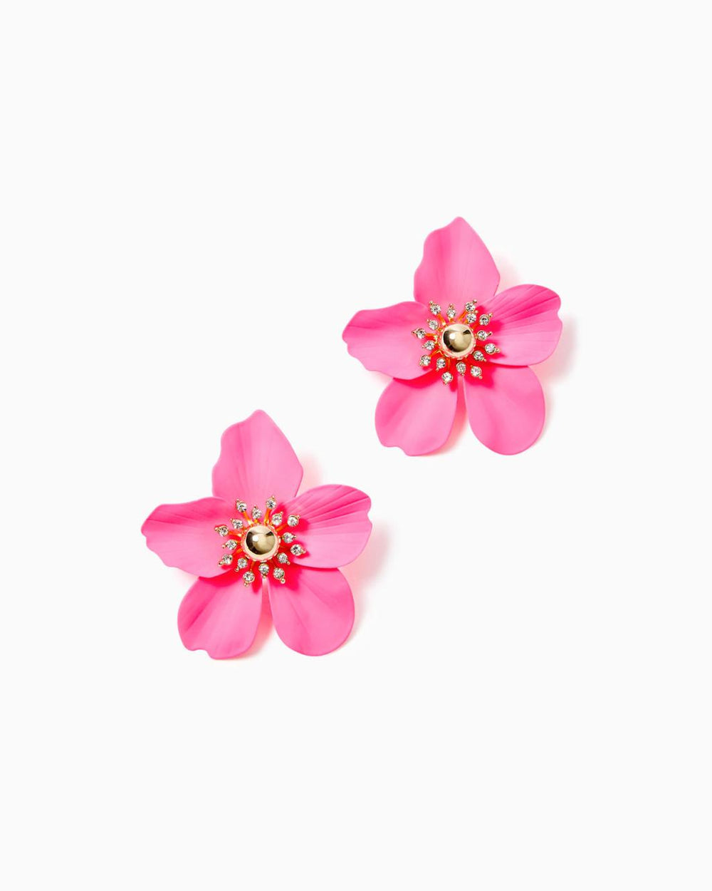 Lilly Pulitzer Oversized Orchid Earrings Roxie Pink | Women Jewelry