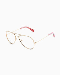 Lilly Pulitzer Palm Tree Blue Light Glasses Gold Metallic | Women Sunglasses & Eyewear