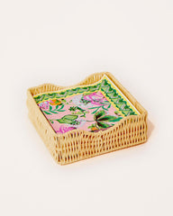 Lilly Pulitzer Paper Cocktail Napkins With Raffia Holder Multi Via Amore Spritzer | Women Tabletop