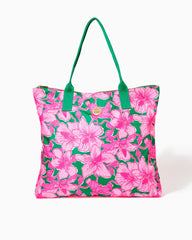Lilly Pulitzer Piper Packable Tote Kelly Green Hibis Kiss | Women Bags