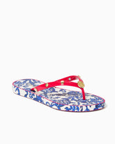 Lilly Pulitzer Pool Flip Flop Deeper Coconut Ride With Me Shoe | Women Shoes