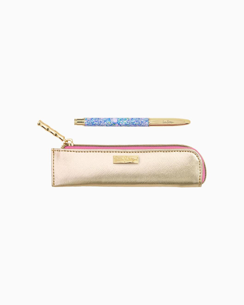 Lilly Pulitzer Pouch With Pen Surf Blue Soleil It On Me | Women Office Supplies & Stationery
