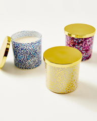 Lilly Pulitzer Printed Candle Gold Metallic Pattern Play | Women Home Decor