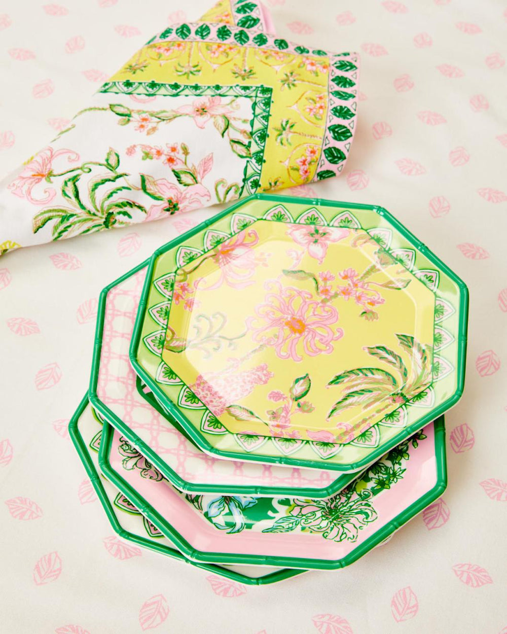 Lilly Pulitzer Printed Melamine Appetizer Plate Set Multi Engineered Plates | Women Tabletop