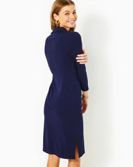 Lilly Pulitzer Reema Polo Dress True Navy | Women Fitted Dresses