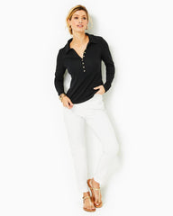 Lilly Pulitzer Reema Polo Top Onyx | Women Tops