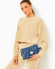 Lilly Pulitzer Reid Cosmetic Case Low Tide Navy Easy To Spot | Women Bags