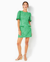 Lilly Pulitzer Ryner Boucle Tweed Shift Dress Kelly Green Palm Beach Boucle | Women Shift Dresses