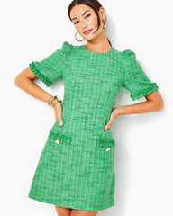 Lilly Pulitzer Ryner Boucle Tweed Shift Dress Kelly Green Palm Beach Boucle | Women Shift Dresses