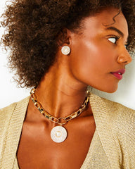 Lilly Pulitzer Sea Searching Pearl Earrings Gold Metallic | Women Jewelry