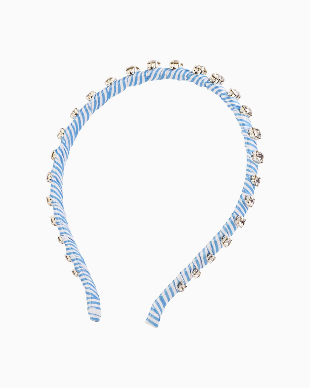 Lilly Pulitzer Skinny Embellished Headband Frenchie Blue Striped Headband | Women Hats & Hair