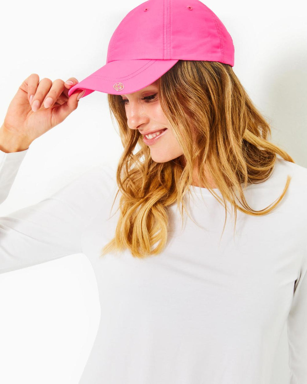 Lilly Pulitzer Solid Run Around Hat Roxie Pink | Women Hats & Hair