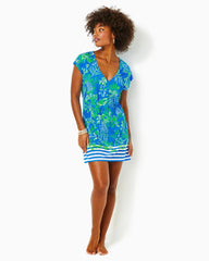 Lilly Pulitzer Talli Cover-Up Briny Blue A Bit Salty Engineered Coverup | Women Cover-Ups