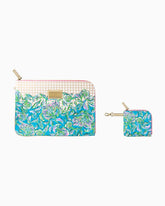 Lilly Pulitzer Tech Pouch Set Cumulus Blue Chick Magnet | Women Phone & Tech