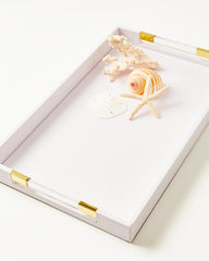 Lilly Pulitzer Textured Tray Resort White | Women Home Decor