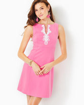 Lilly Pulitzer Trini Viscose Shift Dress Confetti Pink | Women Shift Dresses