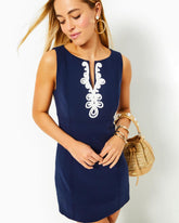 Lilly Pulitzer Trini Viscose Shift Dress True Navy | Women Shift Dresses