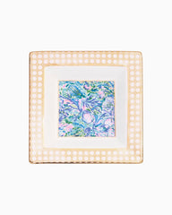 Lilly Pulitzer Trinket Tray Surf Blue Soleil It On Me | Women Home Decor