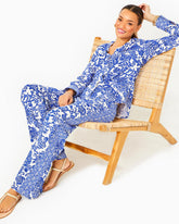 Lilly Pulitzer Upf 50+ 32" Grenada Knit Pant Deeper Coconut Ride With Me Engineered Chillylilly | Women Bottoms