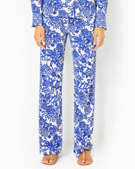 Lilly Pulitzer Upf 50+ 32" Grenada Knit Pant Deeper Coconut Ride With Me Engineered Chillylilly | Women Bottoms