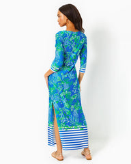 Lilly Pulitzer Upf 50+ Chillylilly Seralina Maxi Dress Briny Blue A Bit Salty Engineered Chillylilly | Women Straight Dresses