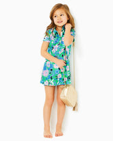 Lilly Pulitzer Upf 50+ Girls Mini Frida Polo Dress Spearmint Golf Till You Drop | Girl Dresses & Rompers